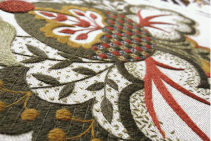 Last few images of Crewel work Acorn