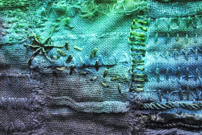 Dyed patching and piecing