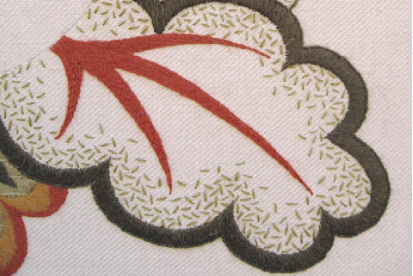 crewel work continues . . .