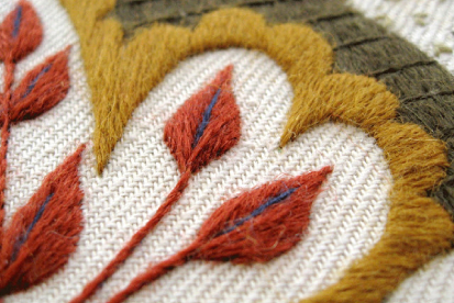 Satin stitch and detail . . .
